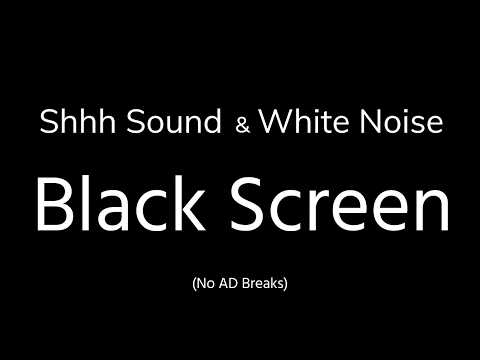 Shushing Sounds for Babies 🍼 24 Hours Gentle Nursery Sleep Sounds | Black Screen