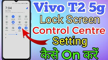 Vivo T2 5g Lock Screen Control Centre Setting Kaise On Kare // Control Centre Lock Screen Vivo T2 5g
