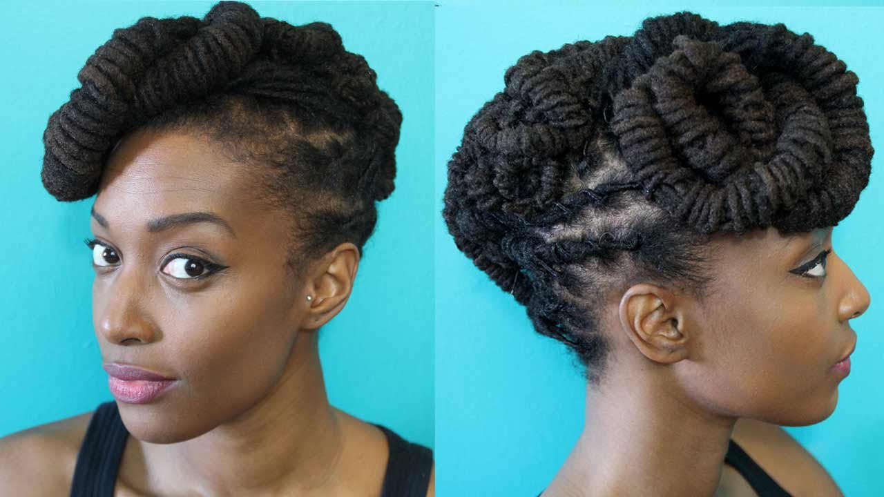 loc hairstyle tutorial | late night up do