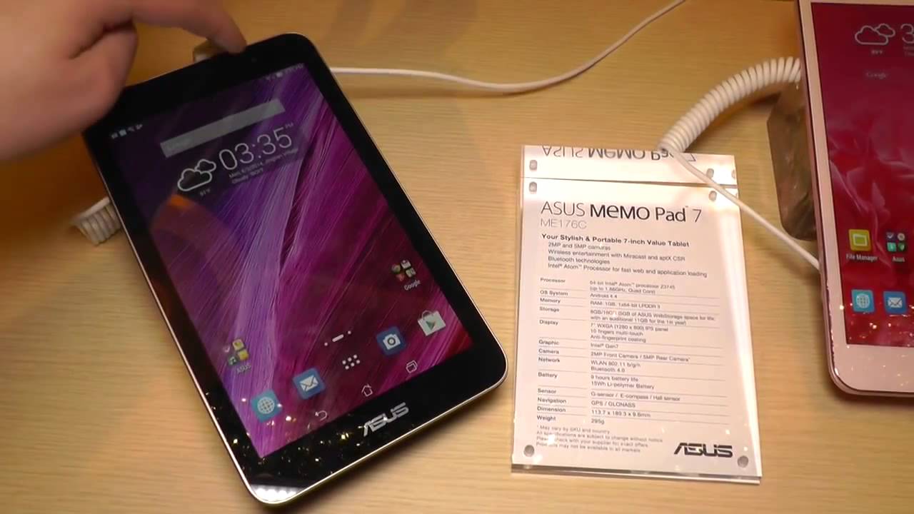 ASUS MeMO Pad 7 ME176C Hands On auf der Computex 2014 YouTube