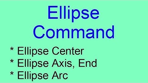 Ellipse Command in AutoCad II Hindi/Urdu Tutorial