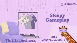 Fall asleep while I run a cozy thrift shop | Thrifty Business (2 hours, no talking)