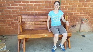 DIY Convertible bench & picnic table | Wood anniversary present