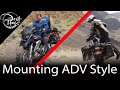 Mounting a motorcycle adv style