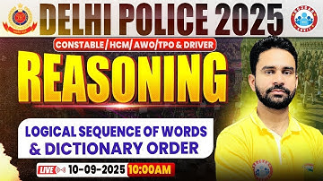 Delhi Police Reasoning Classes 2025 | Delhi Police Reasoning Practice Set #12