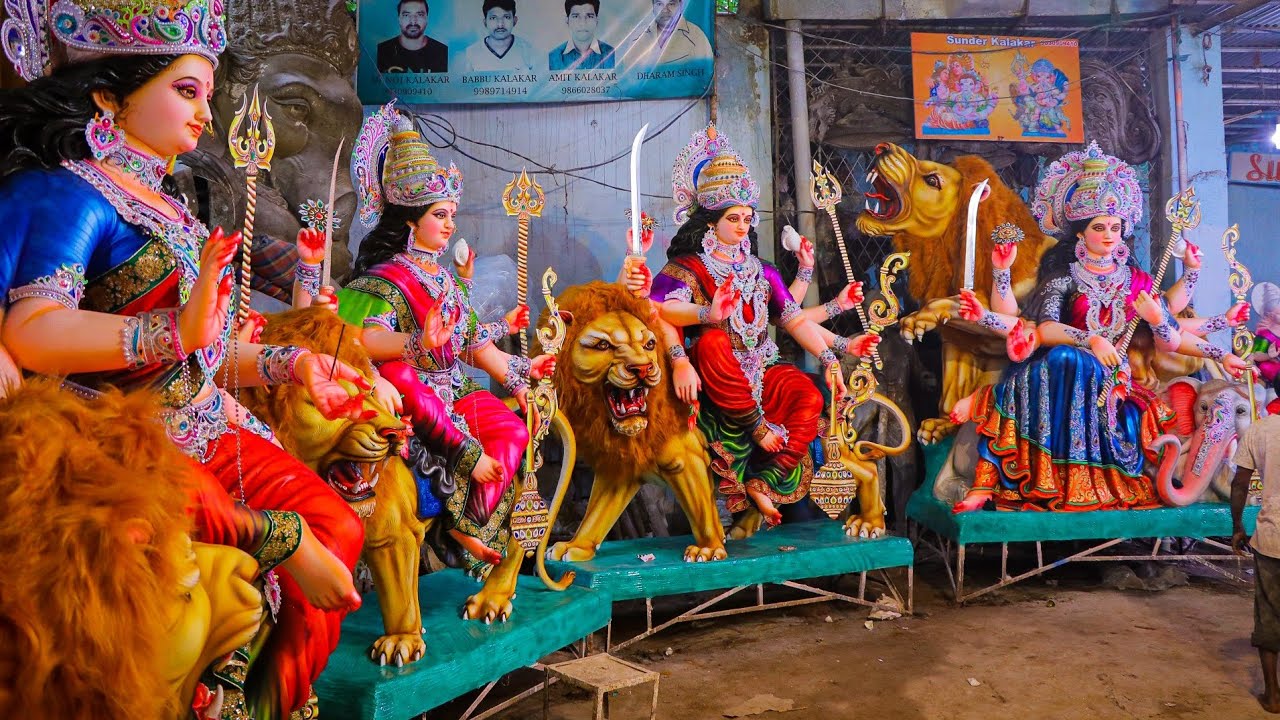 Dhoolpet Sundhar Kalakar Durga matha Idol making 2020 ...