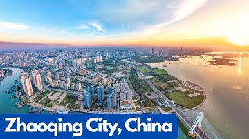 Soothing Aerial Tour of Zhaoqing City, China