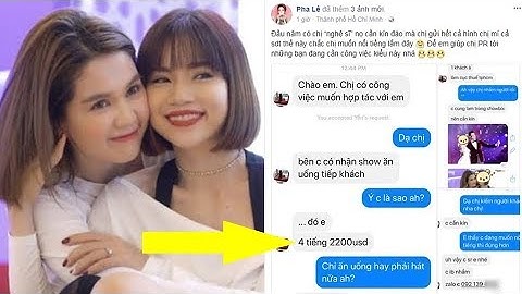 Pha Lê để lộ tin nhắn gạ đi khách giá hơn 50 triệu đồng 1 đêm, sốc khi thấy cả ảnh của Ngọc Trinh