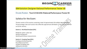 IBM RPT Certification|C2140-058 Rational Performance Tester V8|IBM SOLUTION DESIGNER RPT V8