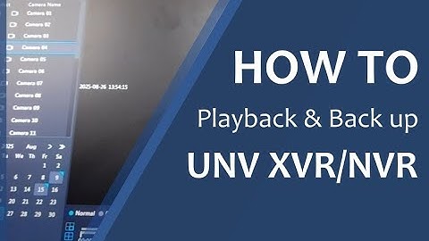 How to Playback and Back Up Your CCTV on a Uniview Recorder | Step-by-Step Guide