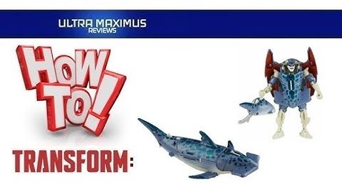 💥 How to Transform Maximal Cybershark Beast Wars Transformers