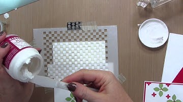 Christmas Card with Embossing Paste and Stencils - Catherine Pooler