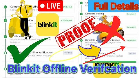 Blinkit Offline Document Verification || How to Blinkit offline Document verification || #blinkit