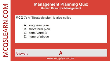 Management Planning Quiz Question Answer | Management Planning Class 12-9 Quiz Ch 6 Notes PDF | App