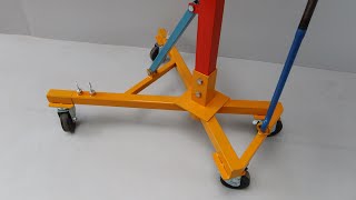 : Make A Mini Crane For Workshop | Homemade Mini Crane