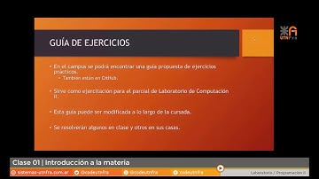 Programación y Laboratorio II - Clase 01 2020 Parte 1