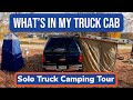 Truck Camping Tour: What&#39;s Inside My Truck Cab (How I Organize it for Camping)