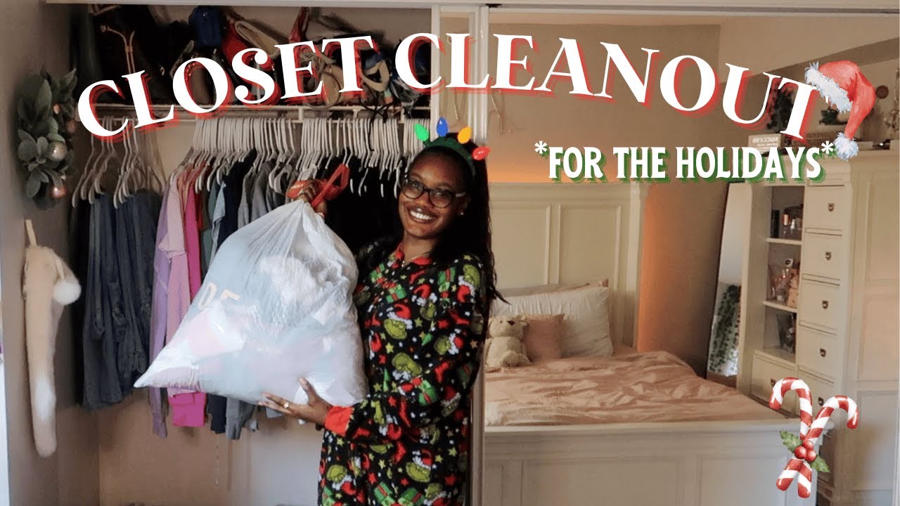 Huge Closet Cleanout || * organize and declutter for the holidays ...