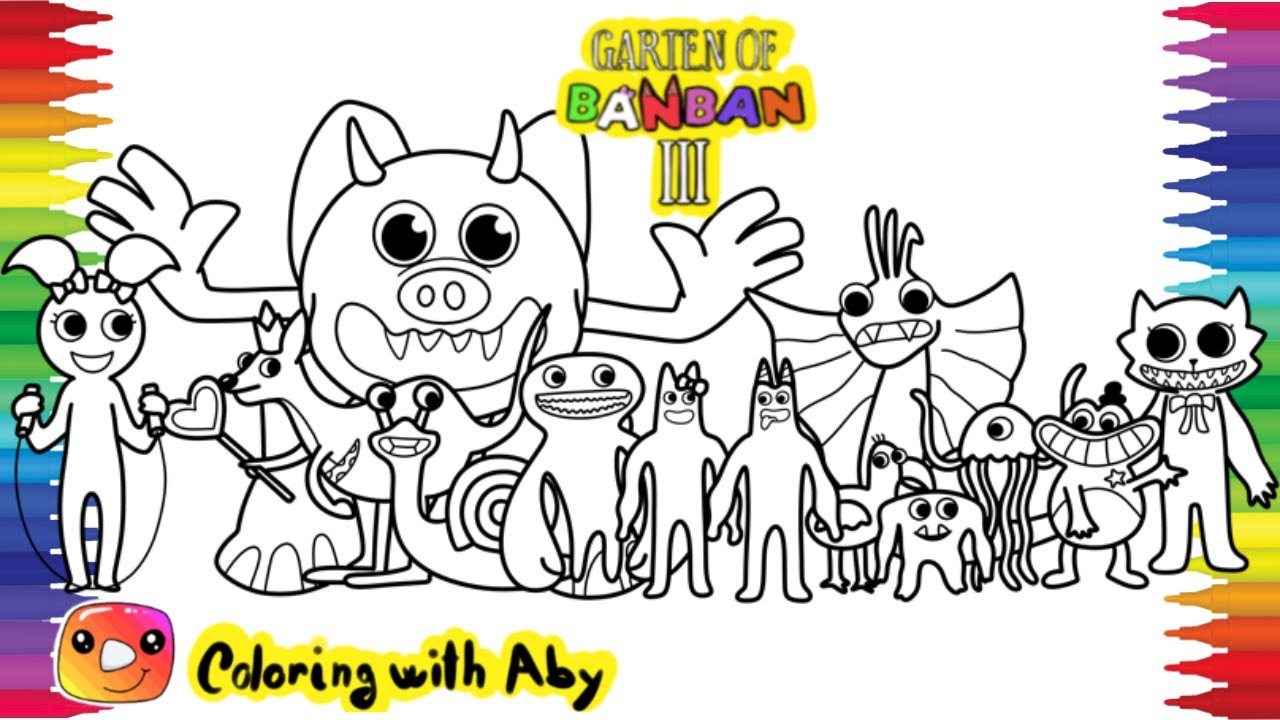 Garten Of Banban CHAPTER 3 New Coloring pages / Color ALL NEW