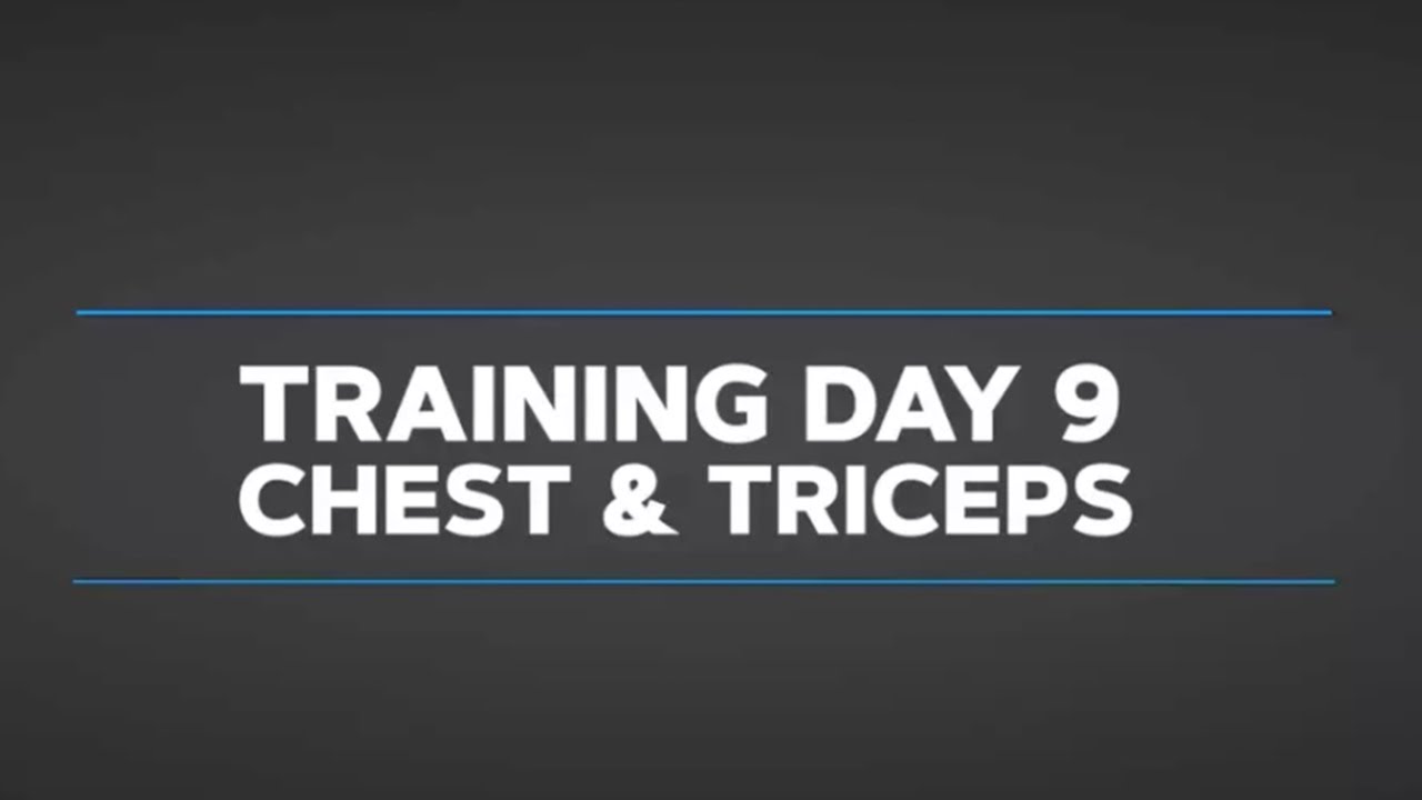 Gethin's Beginner Daily Video Trainer:  Day 9  Chest and Triceps - YouTube