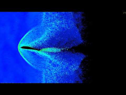 Airfoil simulation (CPU-based, acceleration heatmap)