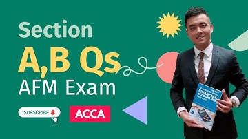 ACCA AFM Section A & B Questions Tips