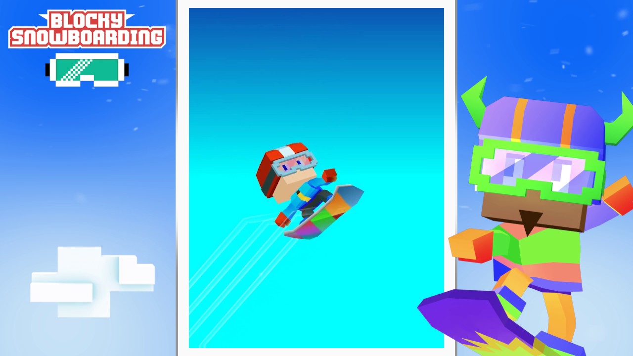 video Blocky Snowboarding