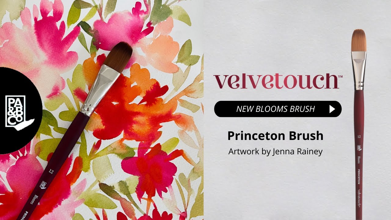 Princeton Velvetouch Long Handle Blooms 12