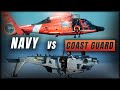 Navy vs Coast Guard Rescue Swimmer