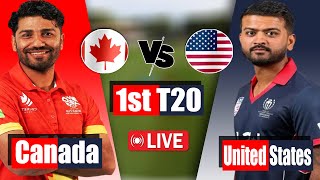 ICC T20 World Cup 2024 Live | LIVE CRICKET MATCH TODAY  | USA vs CAN Live 1st match Scores