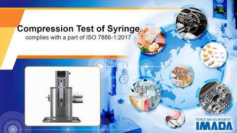 Compression test of syringe (Complies with coresponding part of ISO 7886-1:2017)