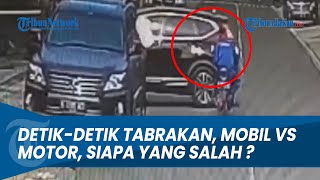 Detik-Detik Tabrakan Motor vs Mobil, Kalau Begini Siapa yang Salah ?