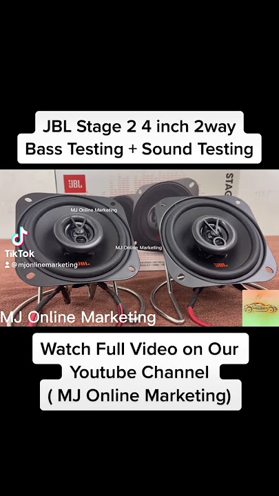 JBL Stage 2 424 4 inch 2way Bass Testing Sound Testing#carspeaker #bassboosted #car #jbl #pioneer #