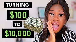 Turn $100 into 10,000 || How to invest 100 dollars || Ways to invest 100 euro || Invest 50 dollars