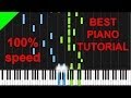 Frank Ocean - Thinkin Bout You piano tutorial