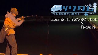 ライトソルトゲームズームサファリテキサスリグが超気持ち良いっロックフィッシュ調査と子供接待釣行