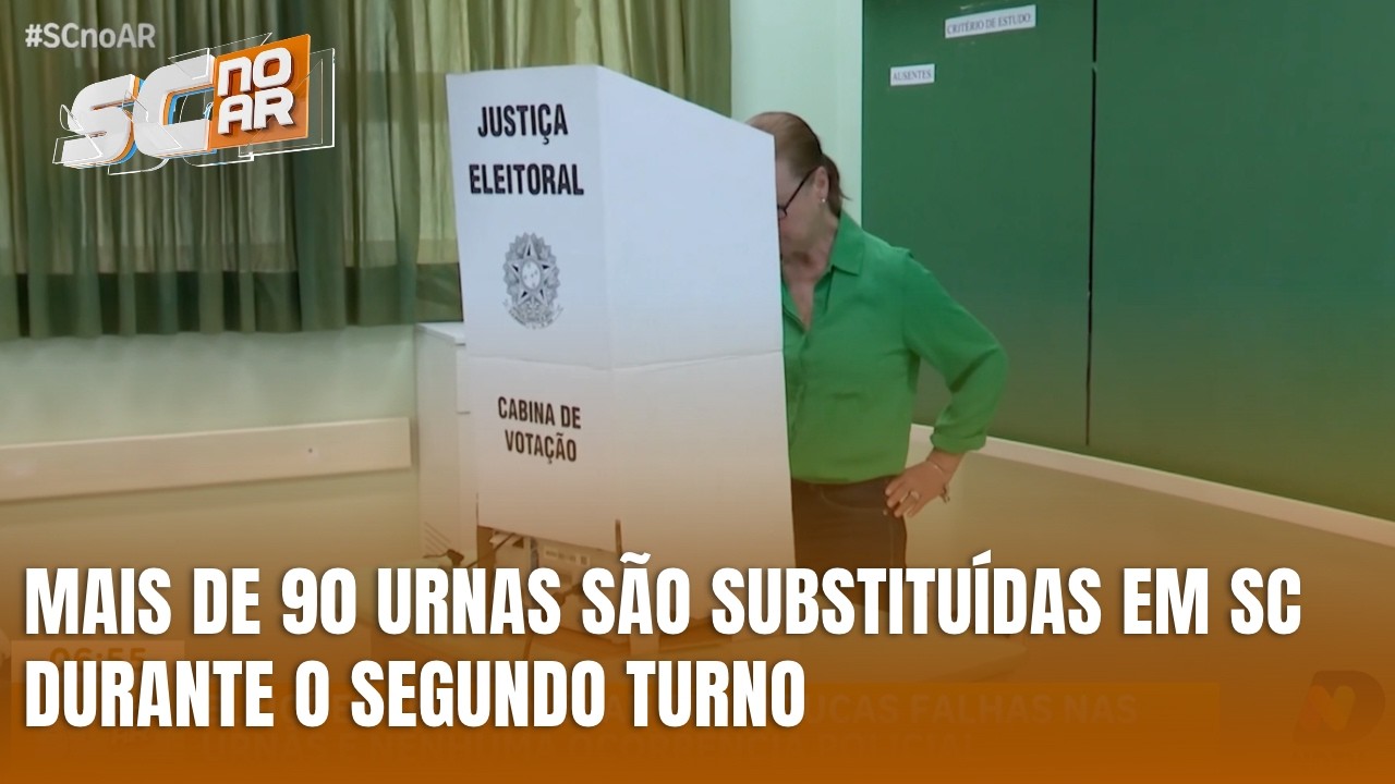 Segundo turno tem substituição de urnas em Blumenau e outras cidades de SC