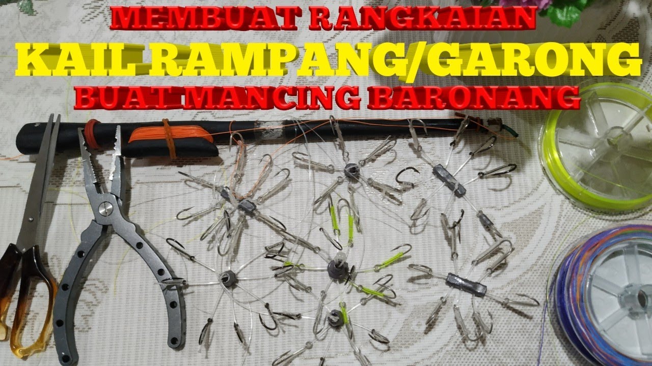 Cara Membuat Mata Kail Rampang Matahari Untuk Mancing Ikan Baronang Ikan Kipar Youtube