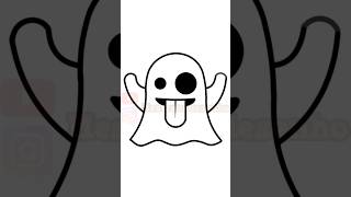 COMO DESENHAR UM EMOJI DE FANTASMA screenshot 4