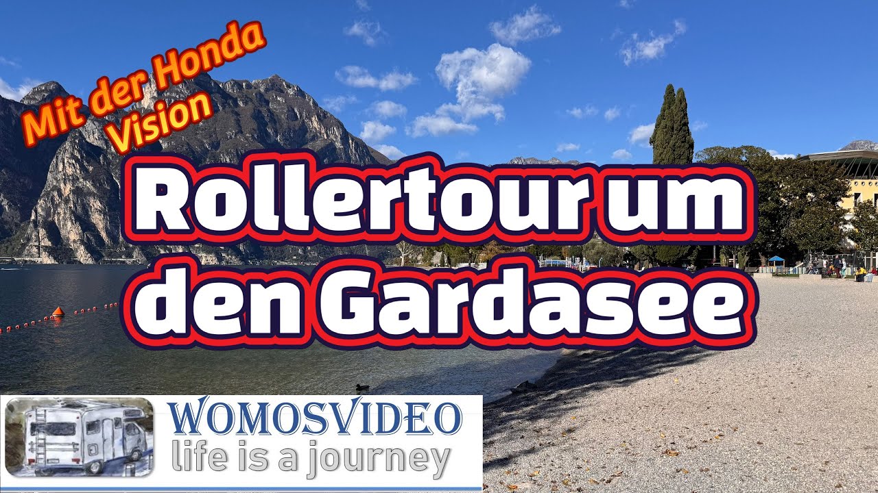 Fast 200km gehts rund um den Gardasee mit der Honda Vision 110.