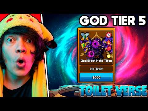 🔥 I MADE A TIER 5 GOD BLACK HOLE!! 💀🔥 [Toilet Verse Tower Defense]