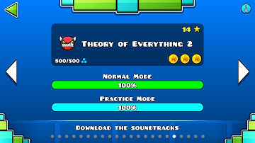 Theory of Everything 2 100% (All Coins) | Geometry Dash