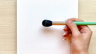 How to paint a bird on a branch? | Acrylic painting tutorial | ASMR video