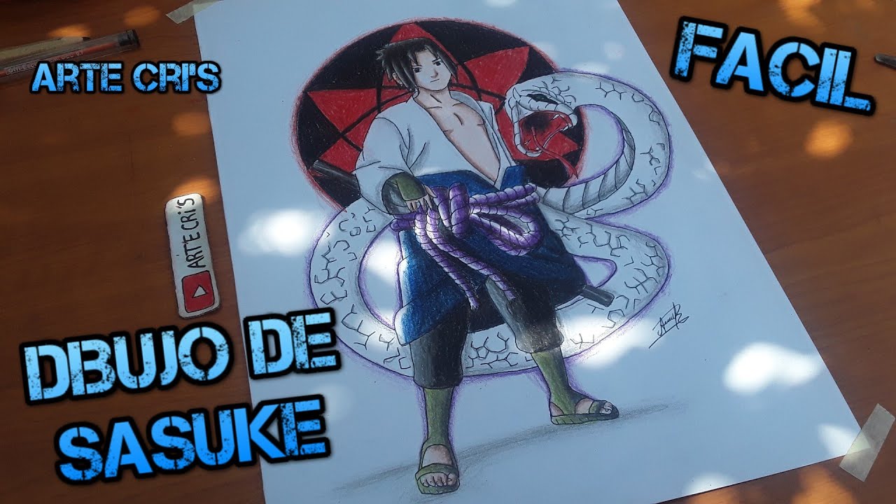 Como Dibujar A Sasuke Uchihaspeed Drawing Sasukearte Cris Youtube