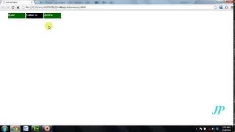how to create a active menu in HTML using Jquery