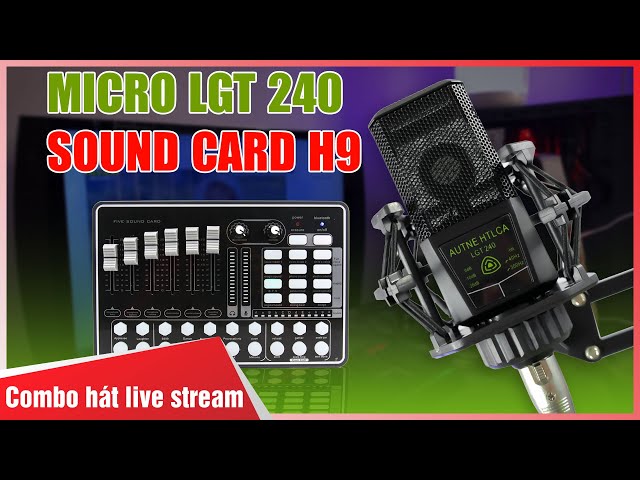 Bộ thu âm livestream GIÁ RẺ ✅ âm thanh chất lượng cao, Micro LGT 240 [Hieuhien.vn]