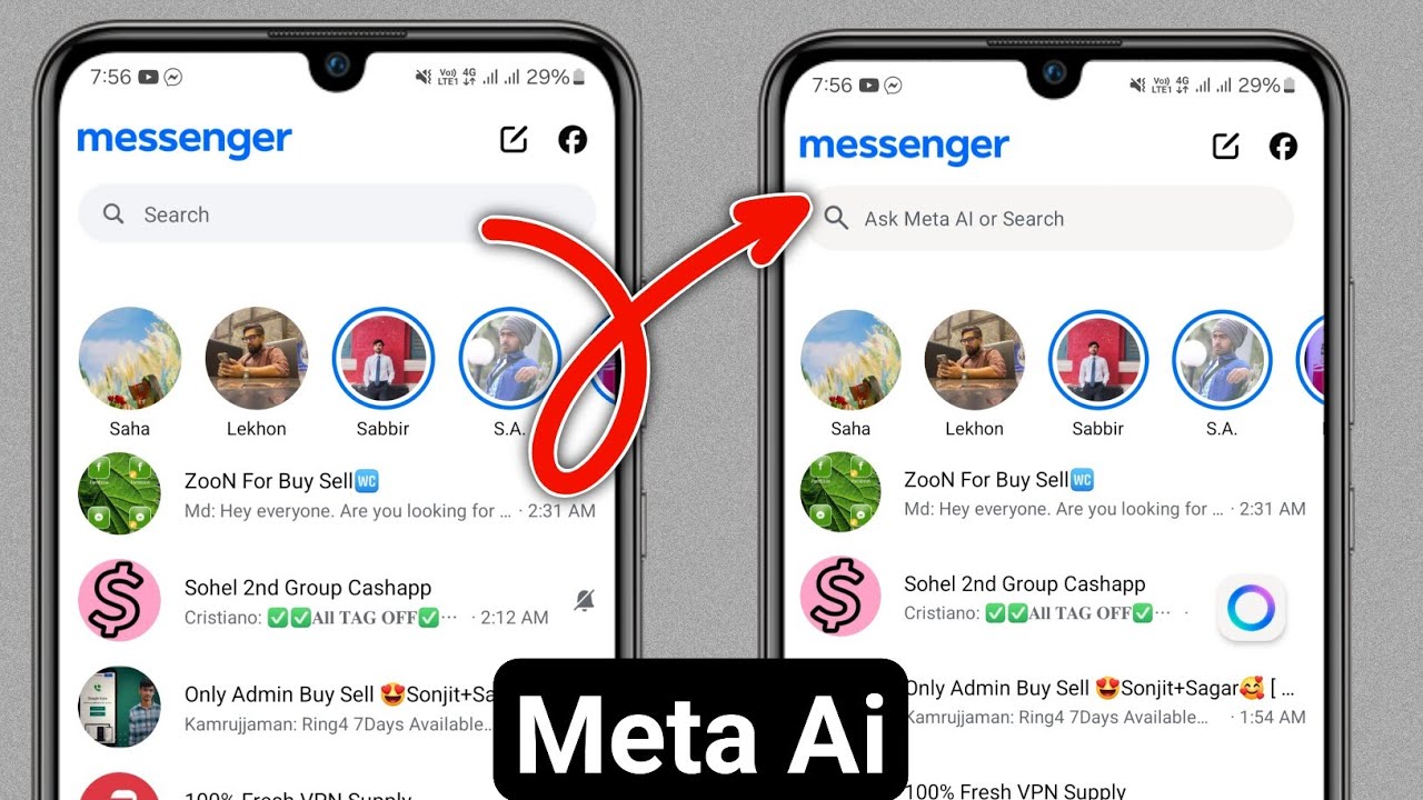 Bật Meta Ai trên Facebook Messenger (Từng bước) || Cách bật Meta Ai ...
