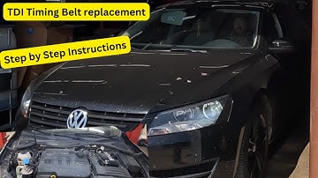 2015 Volkswagen Passat TDI timing belt replacement. Step by step instructions!
