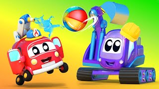 BABIES spend a DAY AT THE BEACH | Baby Trucks | Car City World App