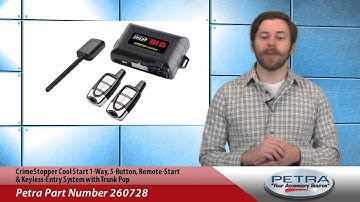 CrimeStopper Cool Start 1-Way 5-Button Remote-Start & Keyless-Entry System with Trunk Pop